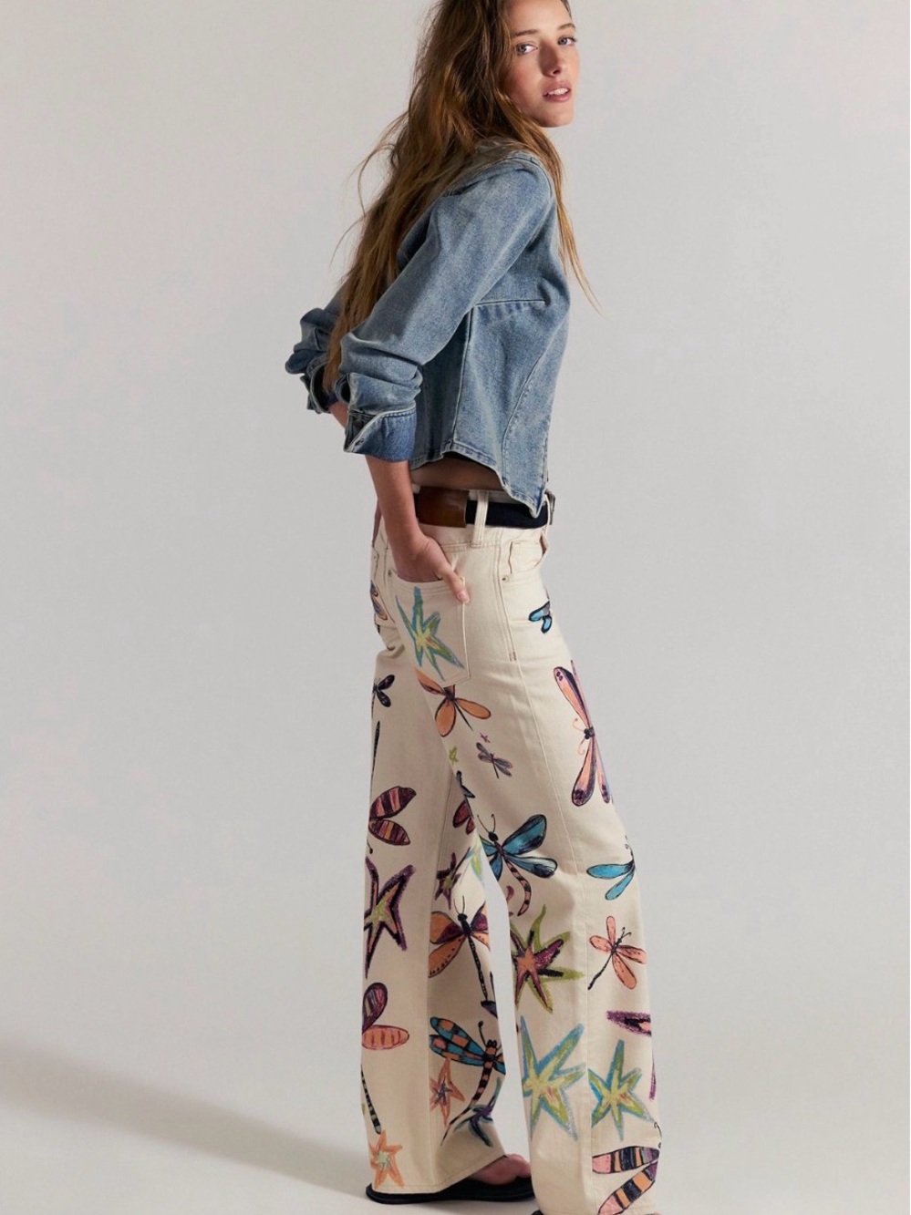 We The Free Tennessee Low Rise Illusions Jeans, Dragonfly New - Picture 3 of 11